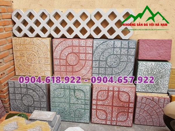 Sử dụng bột màu trong sản xuất gạch terrazzo