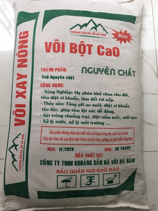 giá vôi bột nông nghiệp khoáng sản đá vôi hà nam