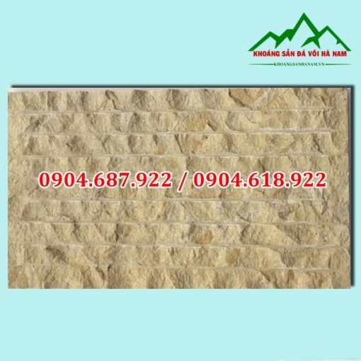 đá chẻ vàng ốp tường