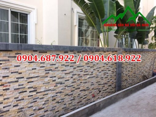 đá ghép 3 màu ốp tường