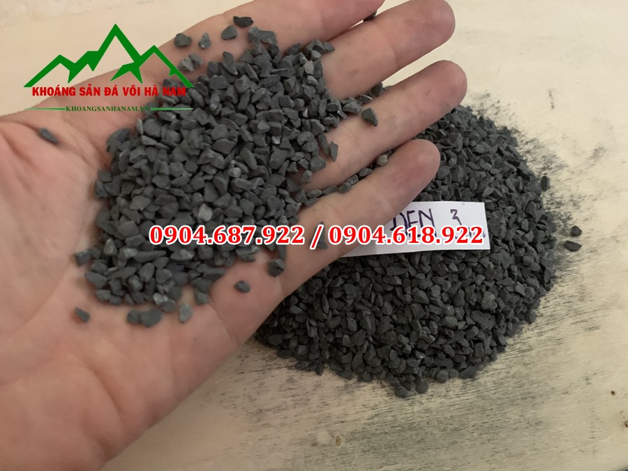 Đá hạt đen sản xuất gạch