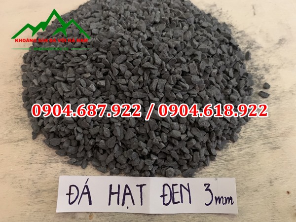 Đá hạt đen làm gạch