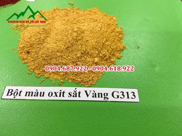 bột màu vàng xây dựng