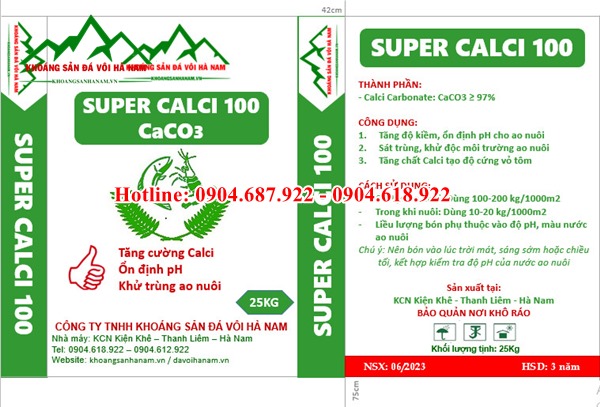 nhà sản xuất super calci thủy sản