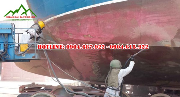 bán cát thạch anh phun tàu