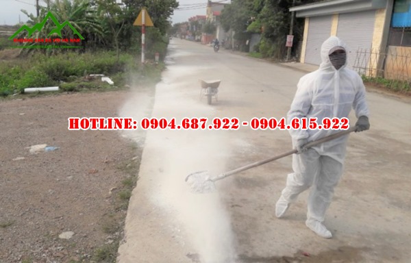 vôi bôt xử lý môi trường