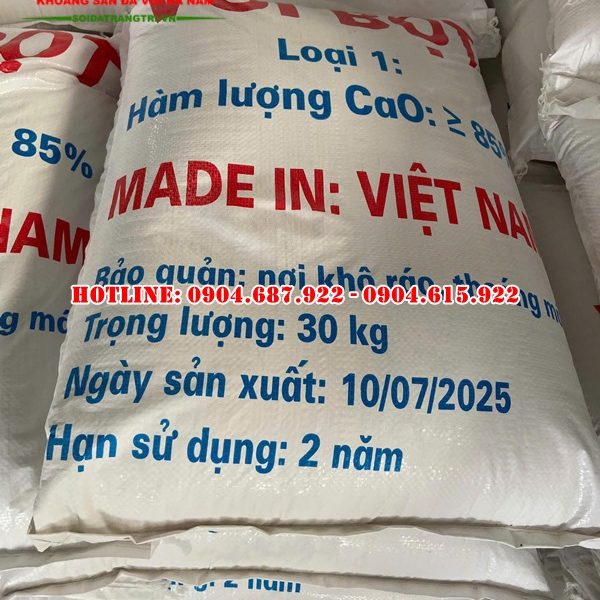 cung cấp vôi bột khử trùng