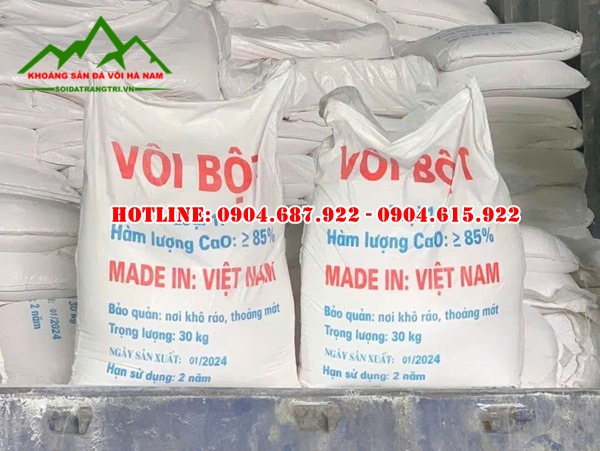 nhà máy vôi khử trùng